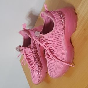 Steve Madden Pink Maxima Hotpink Barbiecore Sneakers Size 8